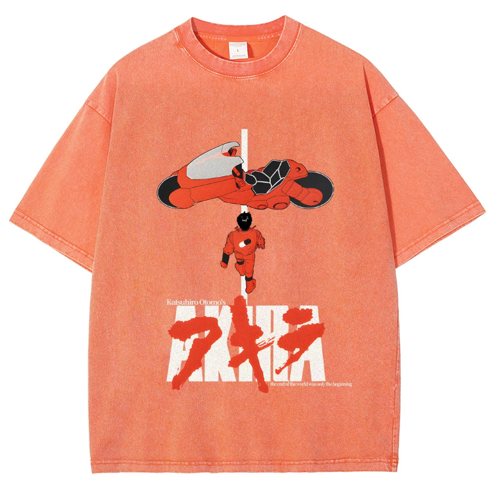 Akira Vintage Wash Japanese Design T-Shirt