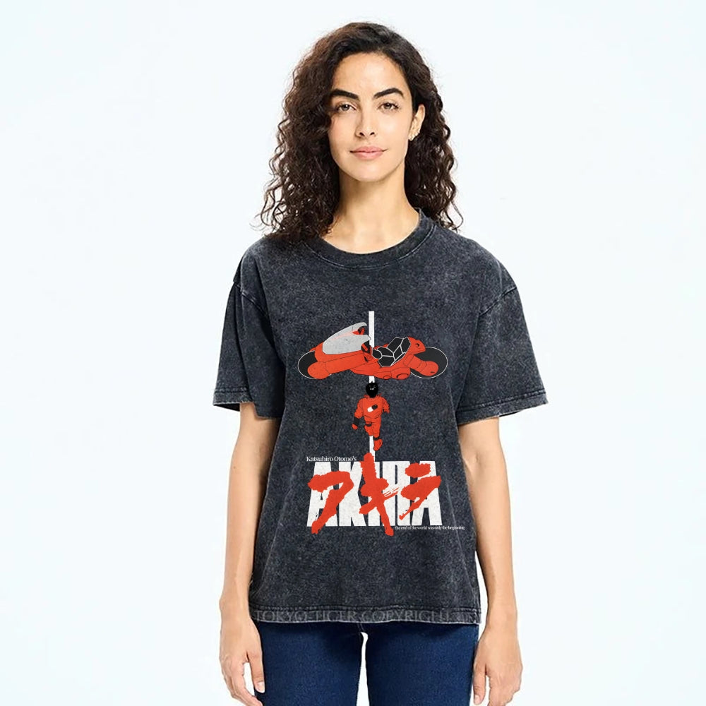 Akira Vintage Wash Japanese Design T-Shirt