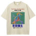 Yayoi Kusama Vintage Wash Japanese Design T-Shirt