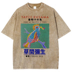 Yayoi Kusama Vintage Wash Japanese Design T-Shirt