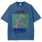 Yayoi Kusama Vintage Wash Japanese Design T-Shirt