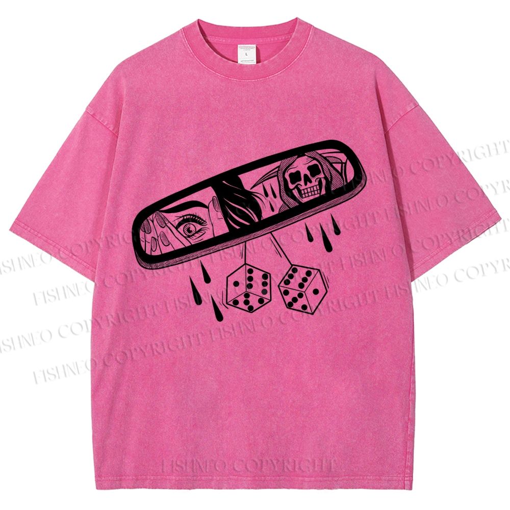 Unisex Behind You Printed Washed Tee