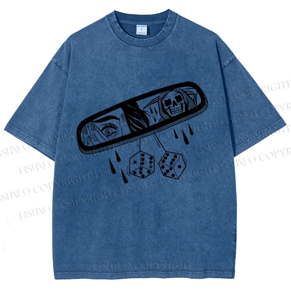 Unisex Behind You Printed Washed Tee