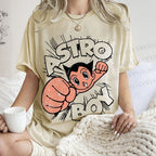 Unisex Astro Boy Printed Washed Tee