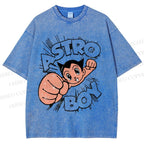 Unisex Astro Boy Printed Washed Tee