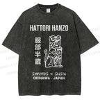 Unisex Hattori Hanzo Printed Washed Tee