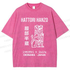 Unisex Hattori Hanzo Printed Washed Tee