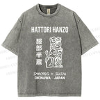 Unisex Hattori Hanzo Printed Washed Tee