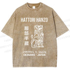 Unisex Hattori Hanzo Printed Washed Tee