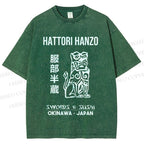 Unisex Hattori Hanzo Printed Washed Tee