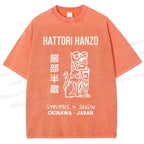 Unisex Hattori Hanzo Printed Washed Tee