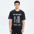 Unisex Hattori Hanzo Printed Washed Tee
