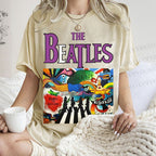 Unisex The Beatles Printed Washed Tee