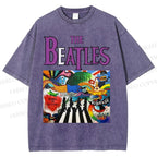 Unisex The Beatles Printed Washed Tee
