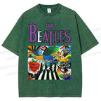 Unisex The Beatles Printed Washed Tee
