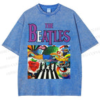Unisex The Beatles Printed Washed Tee