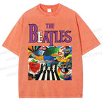 Unisex The Beatles Printed Washed Tee
