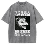 Eat Trash Be Free Vintage Washed T-shirt