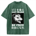 Eat Trash Be Free Vintage Washed T-shirt