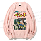 Unisex Vintage Japanese Graffiti Printed Sweatshirt