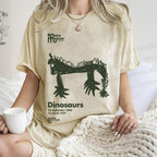 Unisex Dinosaurs Printed Washed Tee