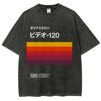 Japanese VHS Tape Retro Vintage Washed T-shirt