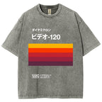 Japanese VHS Tape Retro Vintage Washed T-shirt