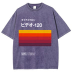 Japanese VHS Tape Retro Vintage Washed T-shirt