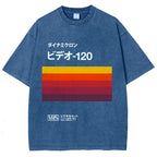 Japanese VHS Tape Retro Vintage Washed T-shirt