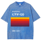 Japanese VHS Tape Retro Vintage Washed T-shirt