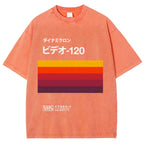 Japanese VHS Tape Retro Vintage Washed T-shirt