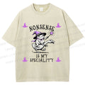 Unisex Halloween Nonsense Is My Speciality Printed Washed Tee
