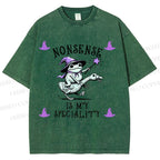 Unisex Halloween Nonsense Is My Speciality Printed Washed Tee