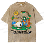 Unisex The Jingle Of Joy Printed Washed Tee