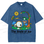 Unisex The Jingle Of Joy Printed Washed Tee