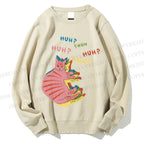 Unisex Colorful Cats Printed Sweatshirt