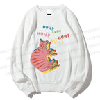 Unisex Colorful Cats Printed Sweatshirt
