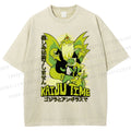 Unisex Monster Printed Washed Tee