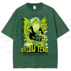Unisex Monster Printed Washed Tee