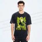 Unisex Monster Printed Washed Tee