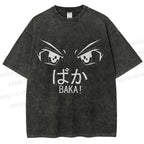 Unisex Baka Printed Washed Tee