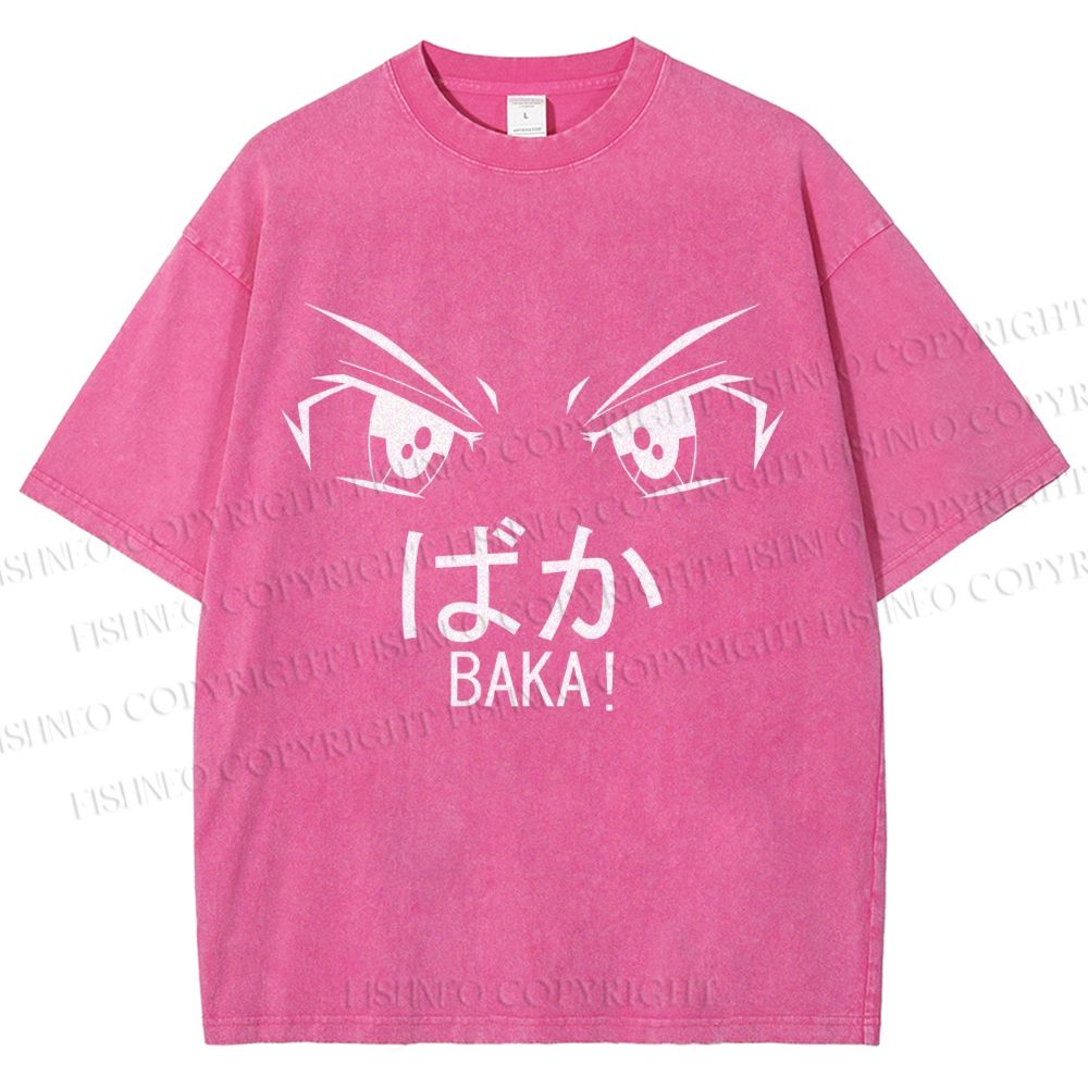 Unisex Baka Printed Washed Tee