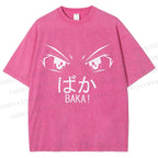 Unisex Baka Printed Washed Tee