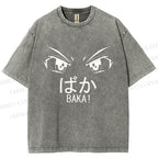 Unisex Baka Printed Washed Tee