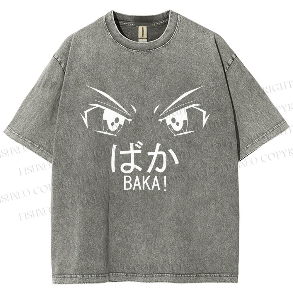 Unisex Baka Printed Washed Tee