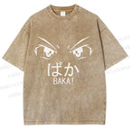 Unisex Baka Printed Washed Tee