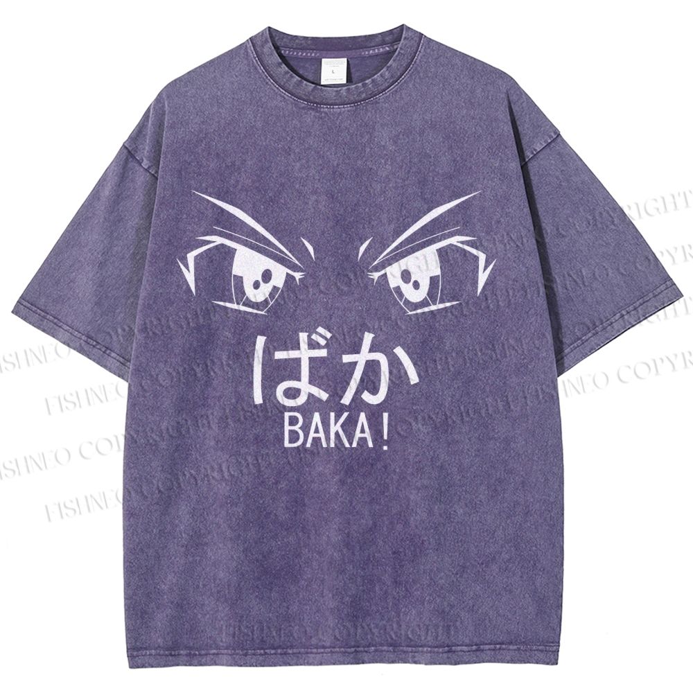 Unisex Baka Printed Washed Tee