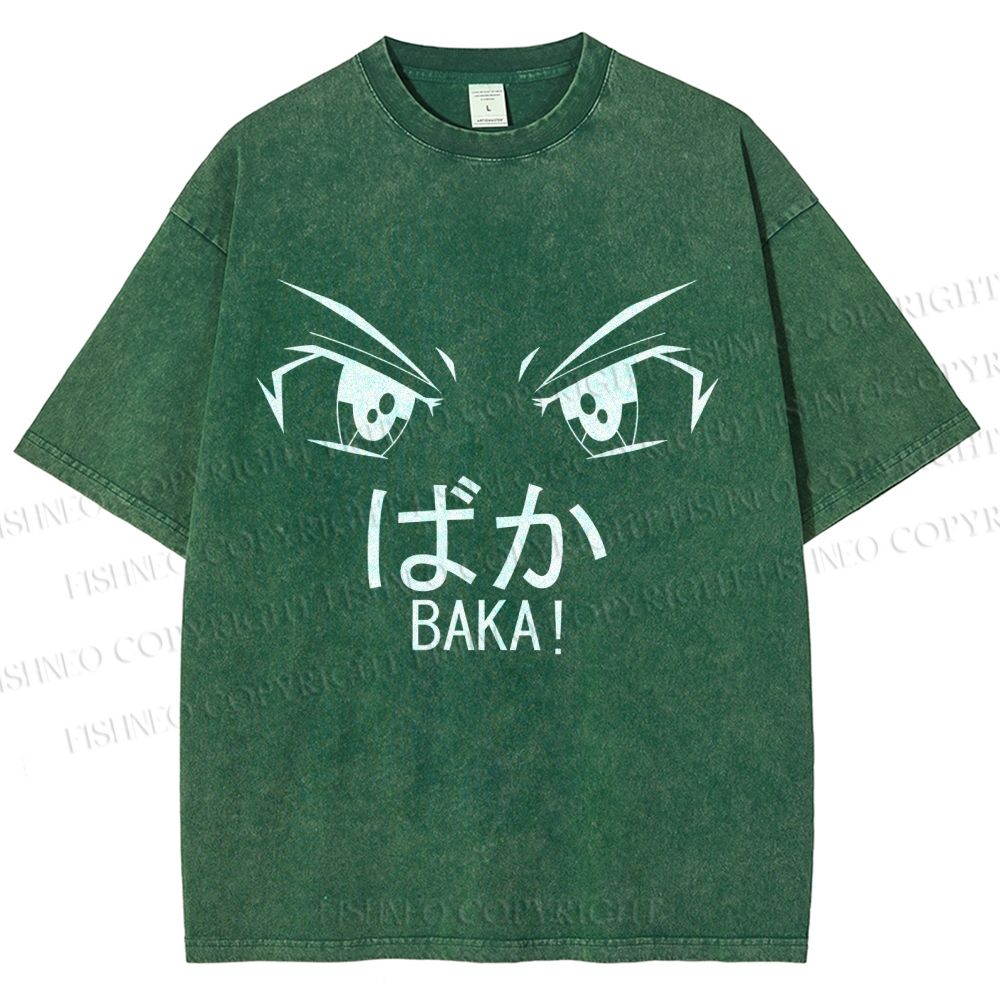 Unisex Baka Printed Washed Tee