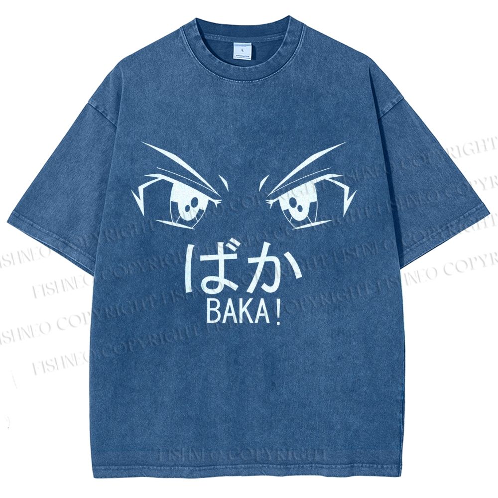 Unisex Baka Printed Washed Tee