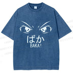Unisex Baka Printed Washed Tee